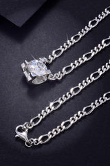 2 Carat Moissanite 925 Sterling Silver Pendant Necklace - Admiresty