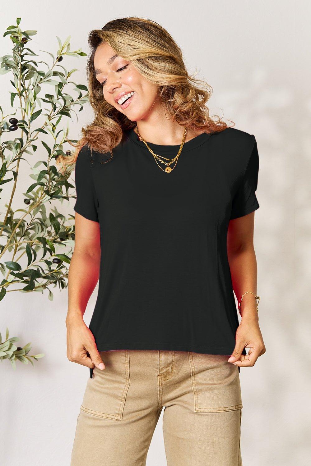 Basic Bae Full Size Round Neck Short Sleeve T - Shirt - Admiresty