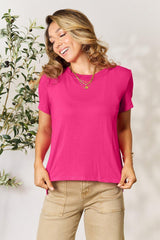 Basic Bae Full Size Round Neck Short Sleeve T - Shirt - Admiresty
