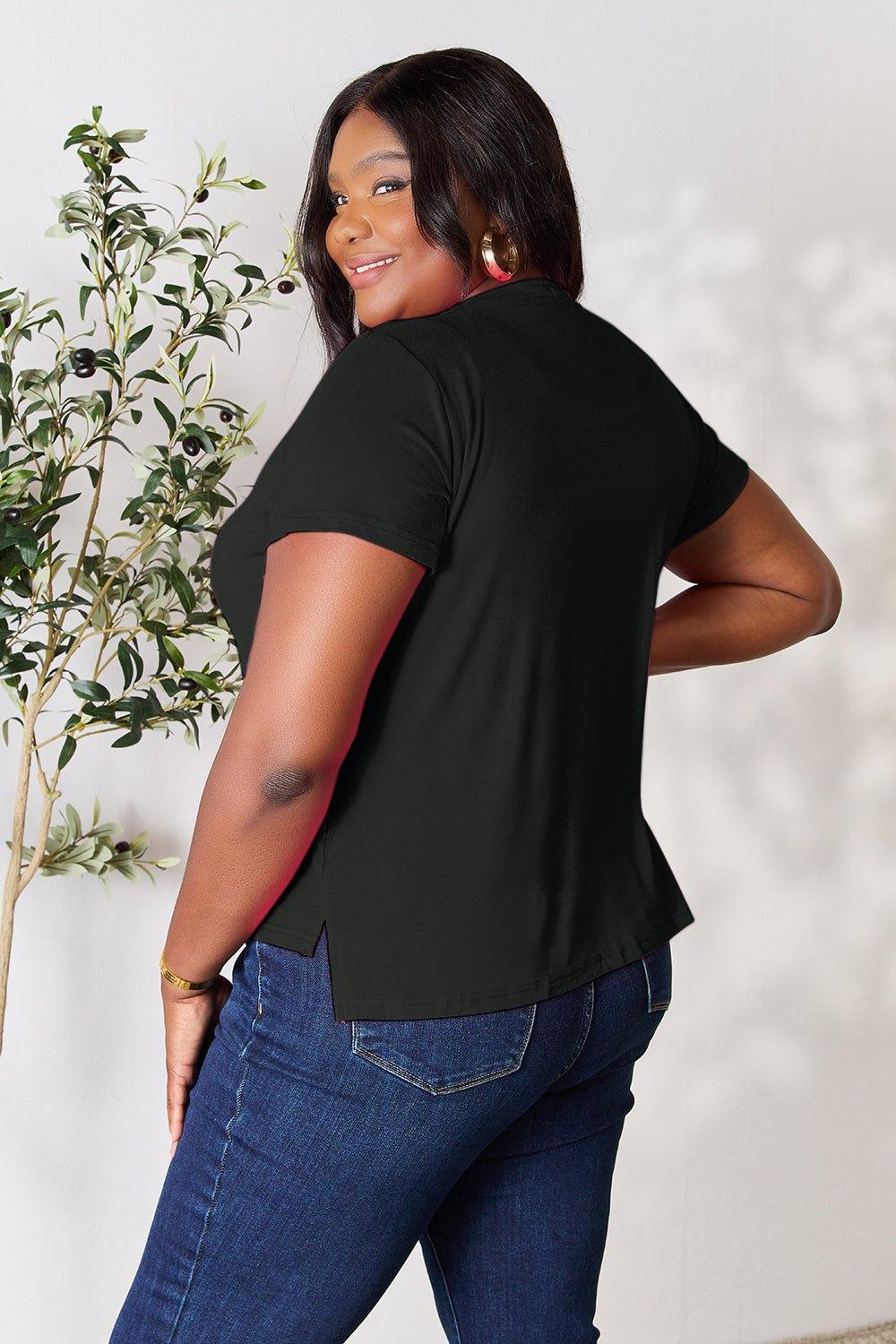 Basic Bae Full Size Round Neck Short Sleeve T - Shirt - Admiresty
